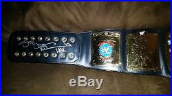 WWF European Title Belt Signed By Shawn Michaels