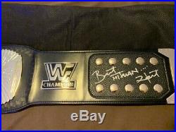 WWF/WWE Winged Eagle Championship Belt Signed Autographed BRET HITMAN HART Adult