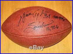 Walter Payton Sweetness Signed NFL Game Football Hof 93 34 16726 Bears Autograph