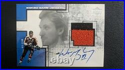 Wayne Gretzky 2000-01 Upper Deck Pros & Prospects Game Jersey Auto Signed Patch