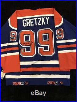Wayne Gretzky Edmonton Oilers Signed Autographed Authenticated Hockey Jersey Coa