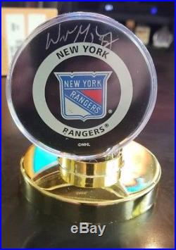 Wayne Gretzky New York Rangers UDA Autographed Signed Hockey Puck Upper Deck