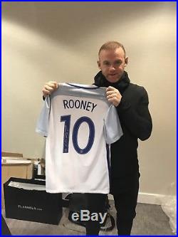 Wayne Rooney Hand Signed England Shirt £99