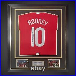 Wayne Rooney Hand Signed Framed Manchester United Football Shirt With Coa £260