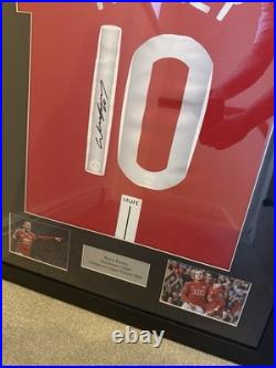 Wayne Rooney Man United Framed Shirt Jersey Champions League 2008 & Signature