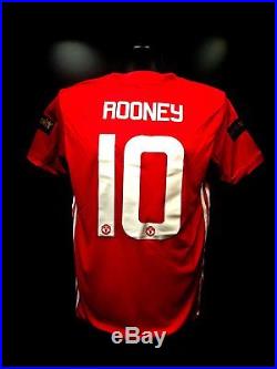 Wayne Rooney Signed Manchester United Testimonial Shirt & Coa Not Match Worn
