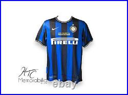 Wesley Sneijder Inter Milan Signed 2010 CL Final Football Shirt COA