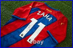 Wilfried Zaha Signed Crystal Palace Shirt Private Signing AFTAL COA