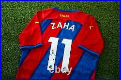 Wilfried Zaha Signed Crystal Palace Shirt Private Signing AFTAL COA