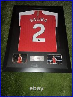 William Saliba Arsenal Fc Genuine Hand Signed Authentic Coa