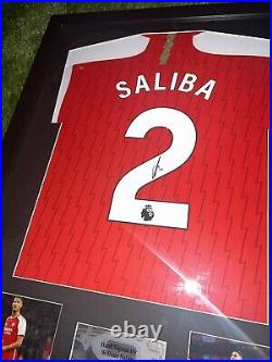 William Saliba Arsenal Fc Genuine Hand Signed Authentic Coa