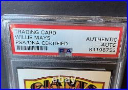Willie Mays 1996 Topps CERTIFIED Autograph Issue 1972 SP Signed On Card Auto PSA