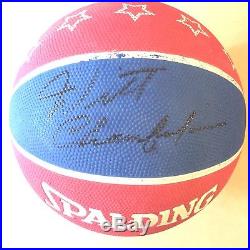 Wilt Chamberlain Autographed Basketball Rare Sign Harlem Globetrotters Logo Ball