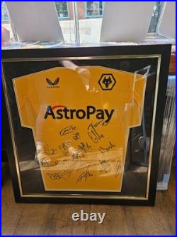 Wolverhampton Wanderers 2023/24 Squad Signed Framed Shirt With Coa