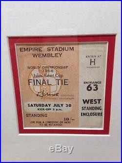 World Cup Final 1966 Signed Shirt + Final Ticket, programme and more