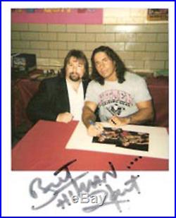 Wrestlemania III signed 20x16 Autographed by Hulk Hogan, Bret Hart Bobby Heena