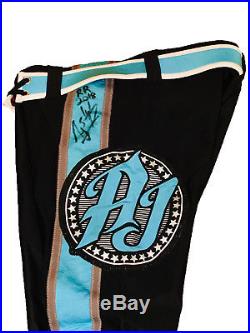 Wwe Aj Styles Ring Worn Hand Signed Royal Rumble 2018 Tights With Pic Proof Coa