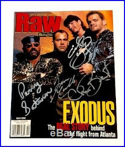 Wwe Eddie Guerrero Chris Benoit Dean Malenko And Saturn Signed Photo With Coa