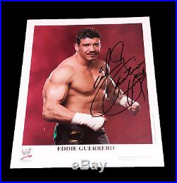 Wwe Eddie Guerrero P-875 Hand Signed Autographed 8x10 Official Promo Photo Coa
