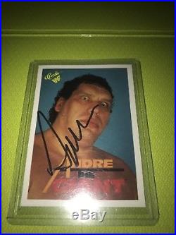 Wwf WWE Andre The Giant Rare Signed Autographed Card