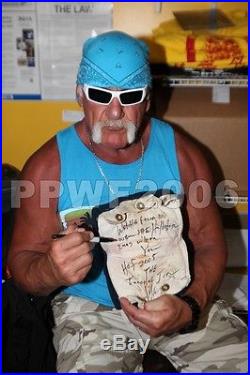 Wwf Wwe Hulk Hogan Ring Used Turnbuckle Signed With Proof