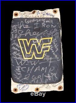 Wwf Wwe Ring Used Turnbuckle Hand Signed By 51 Legends + Hof And Deceased + Coa