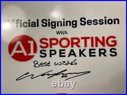 X5 Fantastic WAYNE ROONEY Signed Career Stats Picture Bargain With COA £135