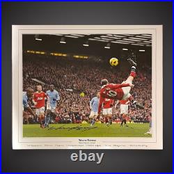 X5 Fantastic WAYNE ROONEY Signed Career Stats Picture Bargain With COA £150