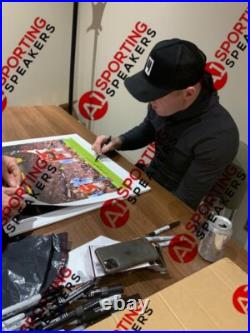 X5 Fantastic WAYNE ROONEY Signed Career Stats Picture Bargain With COA £150