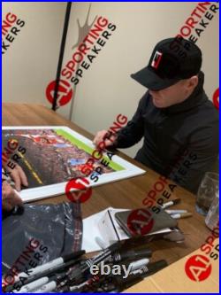 X5 Fantastic WAYNE ROONEY Signed Career Stats Picture Bargain With COA £150