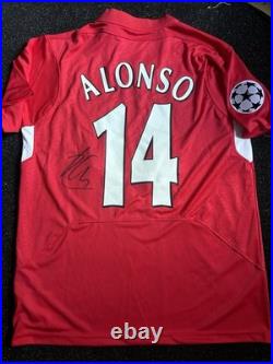Xabi Alonso Signed Liverpool Shirt with COA Spain Champions League