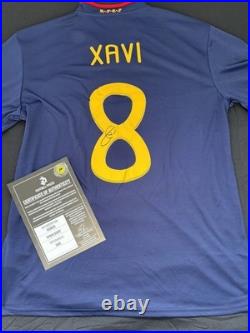 Xavi Signed Spain Football Shirt