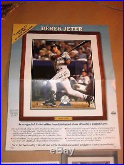 Yankees Derek Jeter Signed Limited Edition 16x20 2000 World Series Steiner Coa