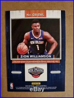ZION WILLIAMSON SIGNED NBA Hoops 2019-20 Rookie Auto RC