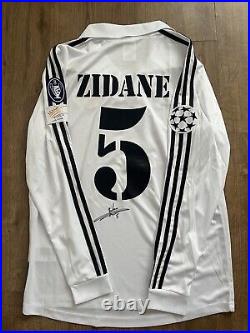 Zinedine Zidane Hand Signed Real Madrid Shirt With C. O. A