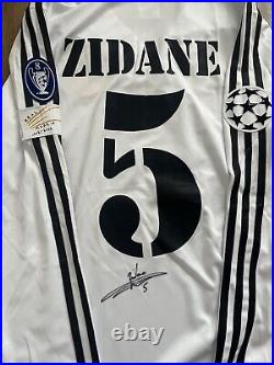 Zinedine Zidane Hand Signed Real Madrid Shirt With C. O. A