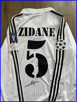 Zinedine Zidane Hand Signed Real Madrid Shirt With C. O. A