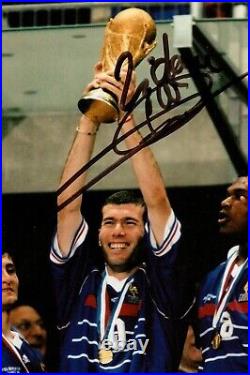 Zinedine Zidane Signed 6x4 Photo France Real Madrid Autograph Memorabilia + COA