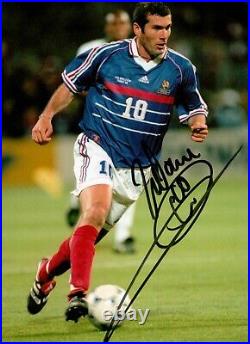 Zinedine Zidane Signed 7x5 Photo France Real Madrid Autograph Memorabilia + COA