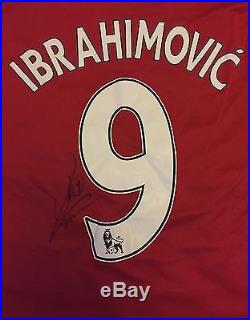Zlatan Ibrahimovi Personally Signed Shirt, Manchester United, Sweden, 1